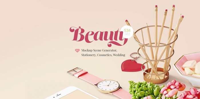 500-Beautiful-Items-For-Beauty-Mockup-Scene-Generator
