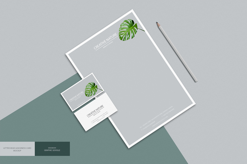 Free-Letter-Head-and-Business-Card-Mockup-PSD