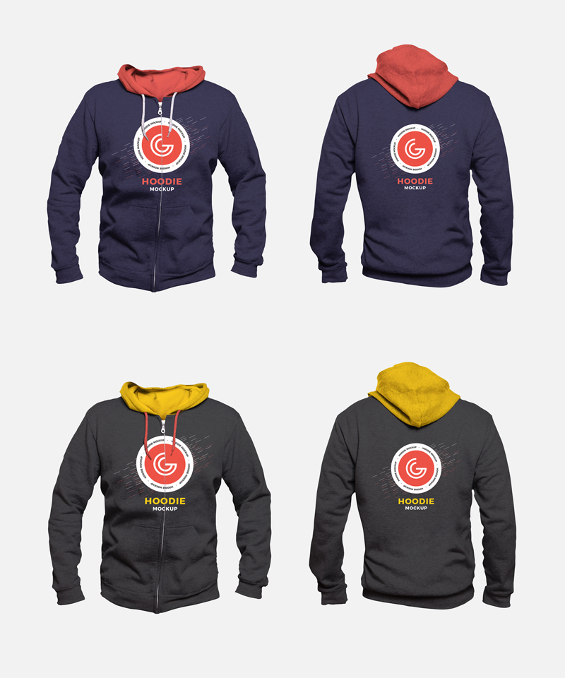 Download Free Front Back Men S Hoodie Mockup Psd 2018 Mockup Planet PSD Mockup Templates