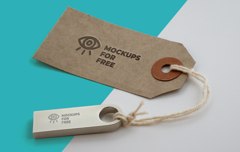 Free-Label-&-USB-Logo-Branding-Mockup-2018