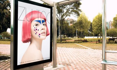 Free-Outdoor-Bus-Stop-Branding-Poster-Billboard-Mockup-PSD-2018