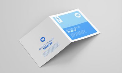 Free-Square-Bi-Fold-Leaflet-Mockup