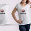 Free-Cute-Girl-Wearing-Printed-T-Shirt-Mockup-For-Branding-2018