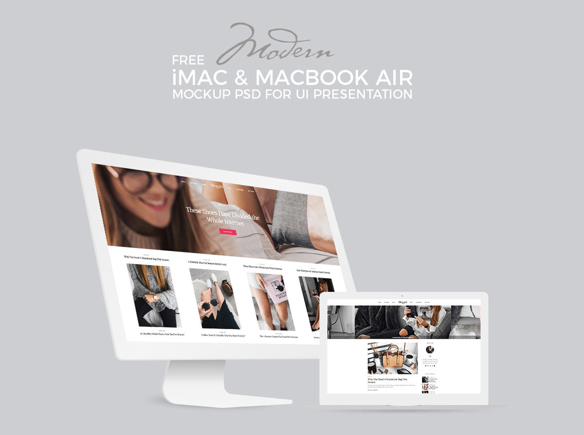 Free-iMac-With-MacBook-Air-Mockup-PSD-For-Screens-Presentation