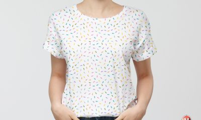 Free-Girl-Wearing-Round-Neck-Cool-T-shirt-Mockup-PSD