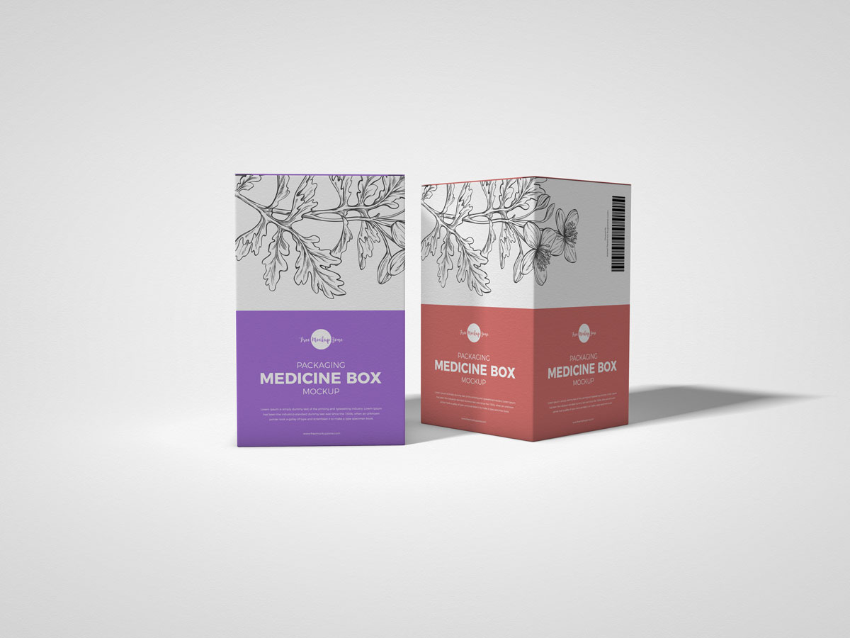 Free-PSD-Packaging-Medicine-Box-Mockup-Design