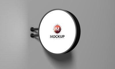 Free-Advertising-Round-Signboard-Mockup-Design