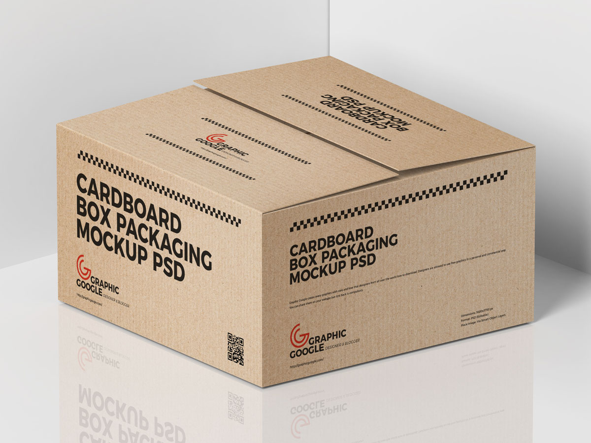 Free-Cardboard-Cargo-Box-Mockup-Design-For-Packaging