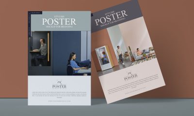 Free-Front-View-Branding-Poster-Mockup-Design
