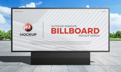 Free-Outdoor-Parkside-Advertisement-Billboard-Mockup-Design