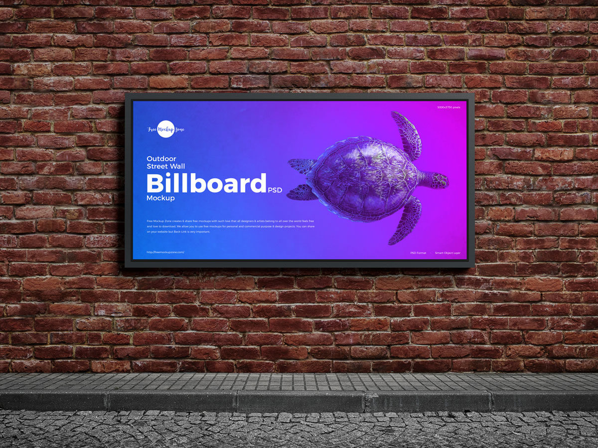 Free-Street-Wall-Advertisement-Billboard-Mockup-Design