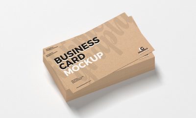 Free-Brand-Stack-of-Craft-Business-Card-Mockup-Design