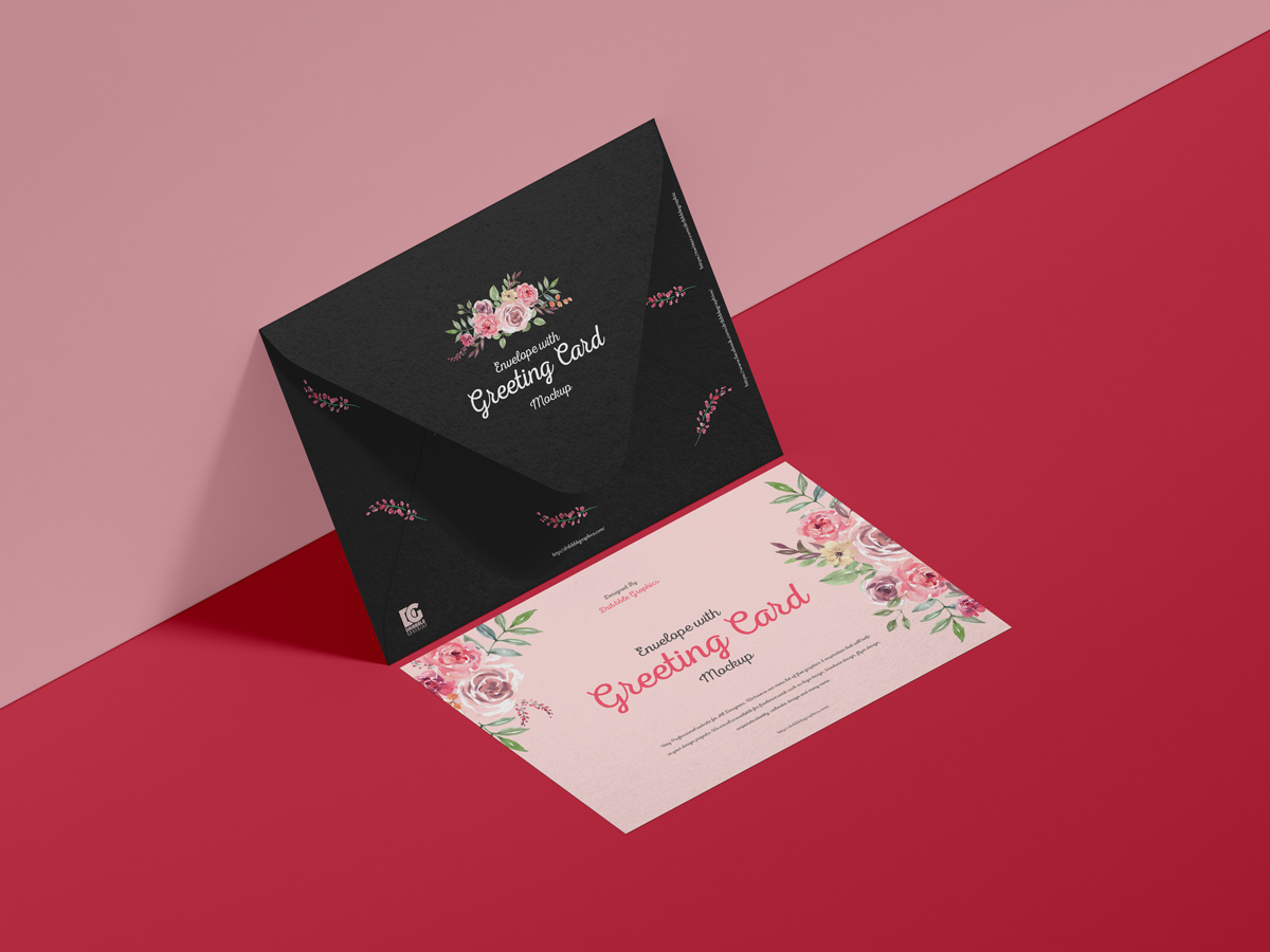 Free-Greeting-Card-Mockup-Design-With-Envelope