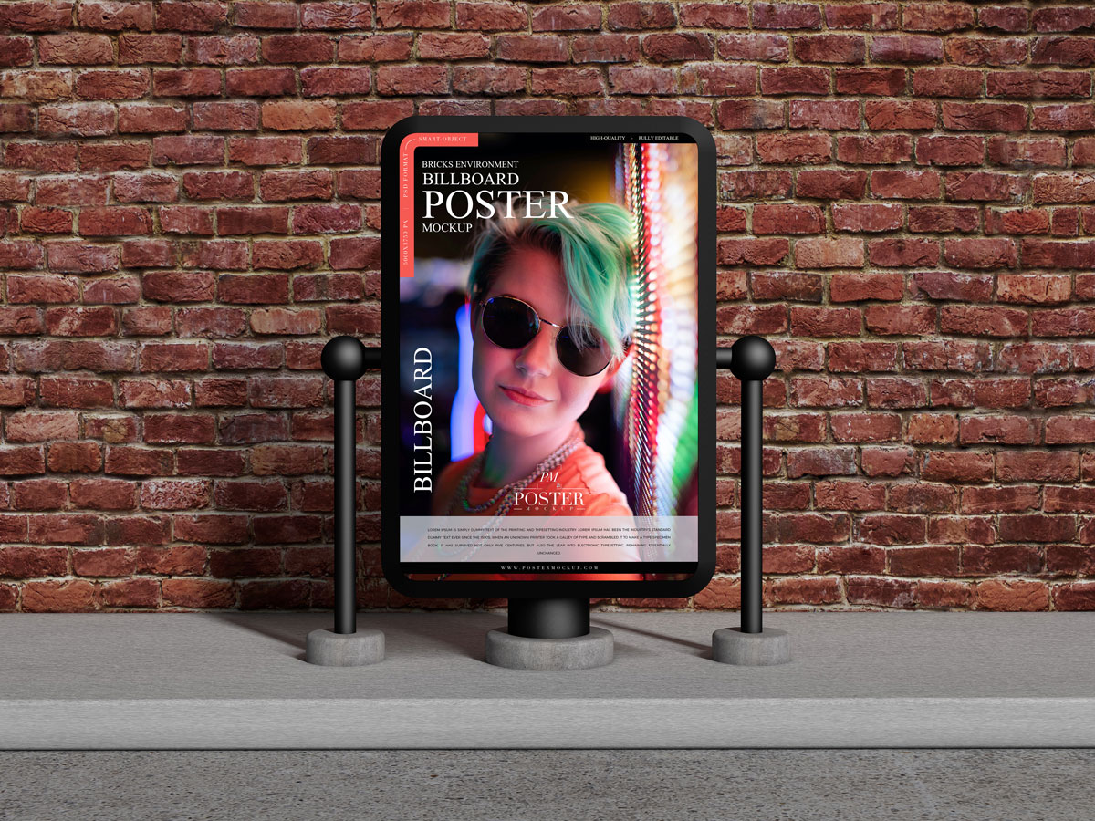Free-Round-Corner-Billboard-Poster-Mockup-Design