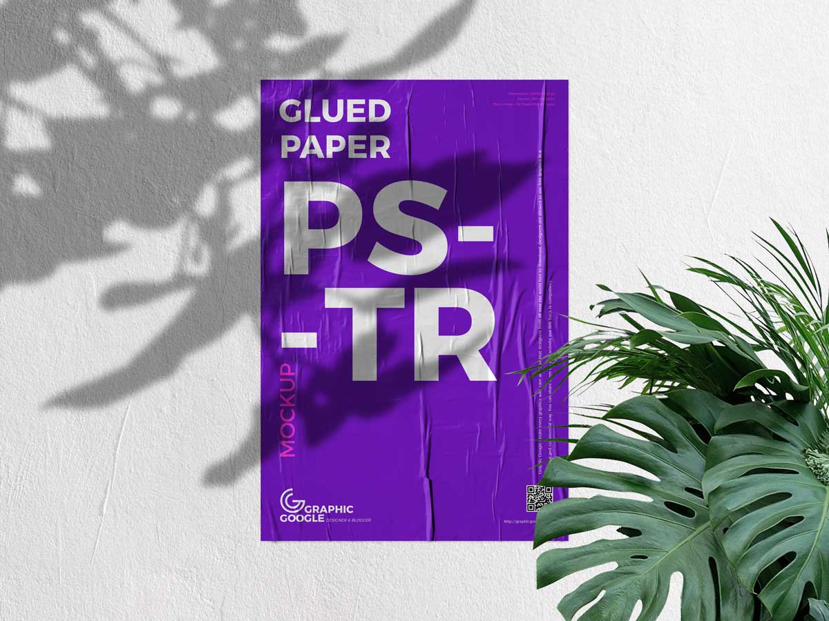 Free Glued Paper Outdoor Advertising Poster Mockup Design ...