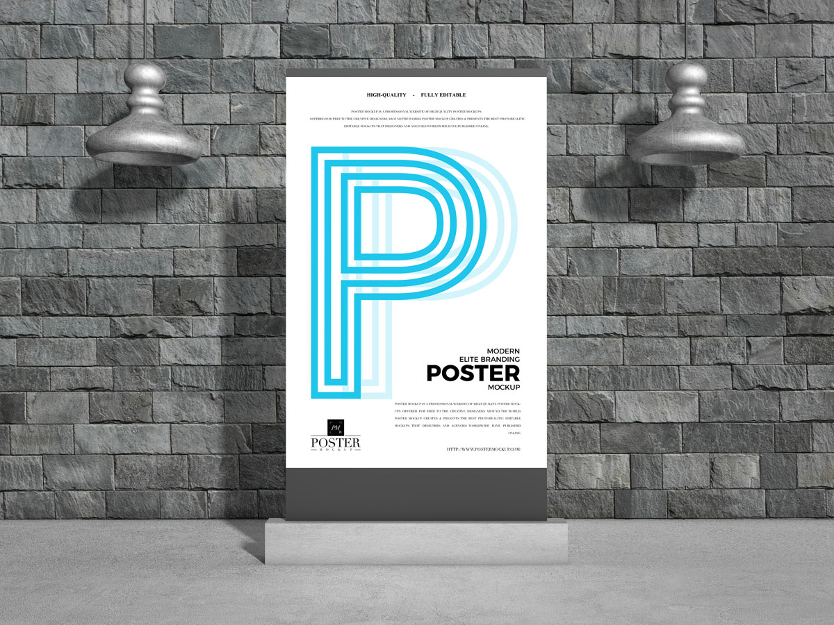 Free-Advertising-Stand-Poster-Mockup-Design