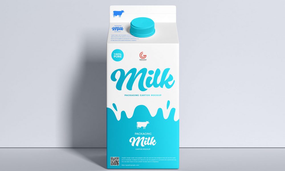 Download Free Milk Carton Packaging Mockup Design Mockup Planet Yellowimages Mockups