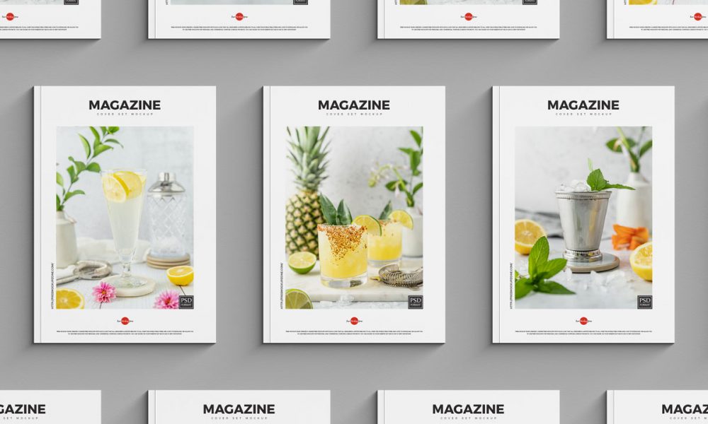 Download Free Cover Presentation Magazine Mockup Design Mockup Planet PSD Mockup Templates