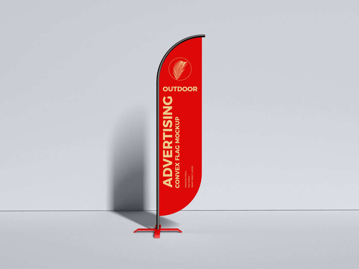 Free-Brand-Advertisement-Convex-Flag-Mockup-Design