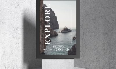 Free-Front-View-Modern-Stand-Poster-Mockup-Design