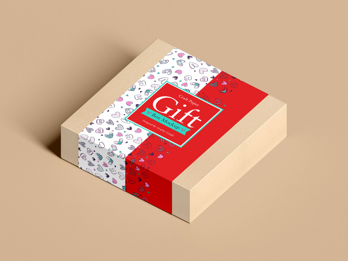 Free-Packaging-Craft-Gift-Box-Mockup-Design