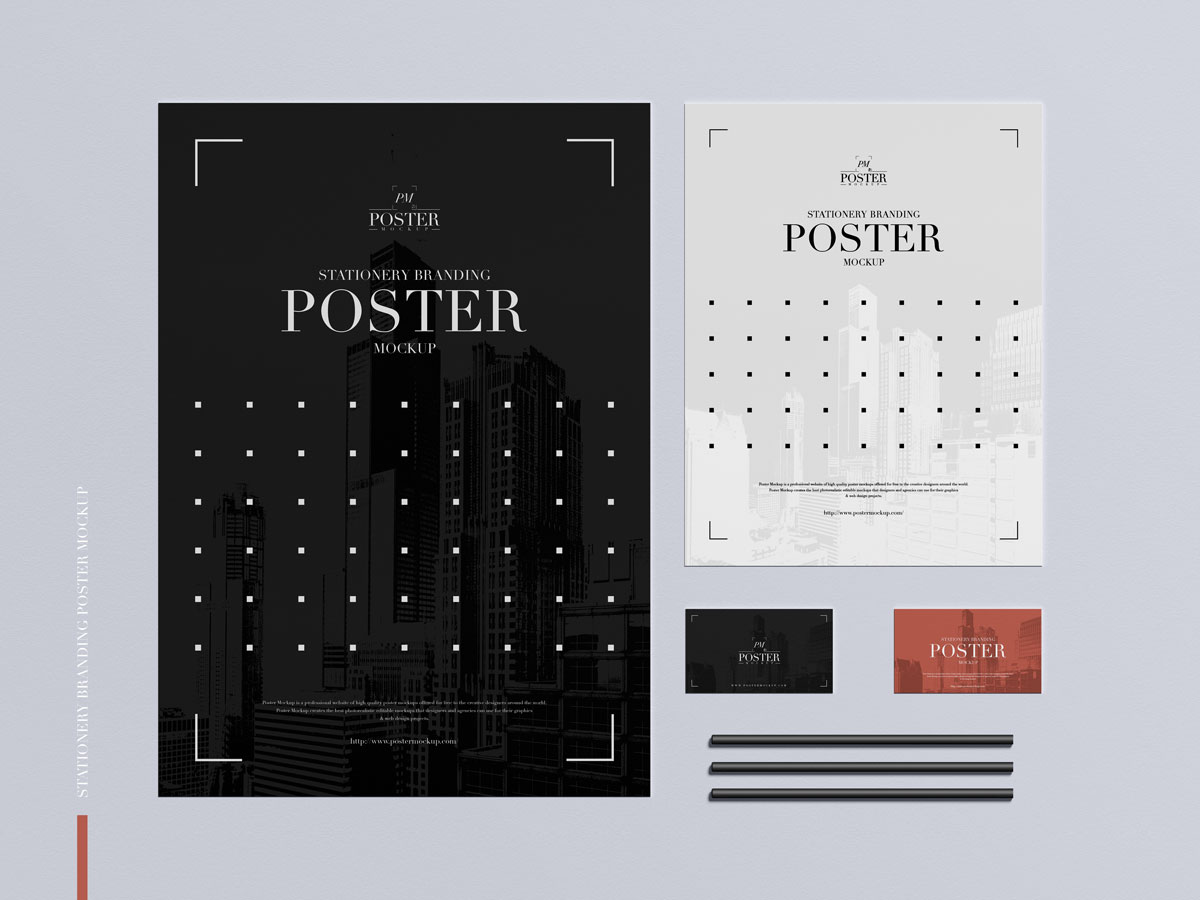 Free-Stationery-Branding-Poster-Mockup-Design