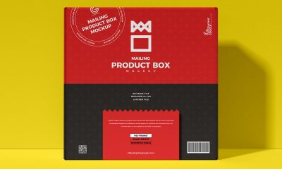 Free-Front-View-Mailing-Box-Packaging-Mockup-Design