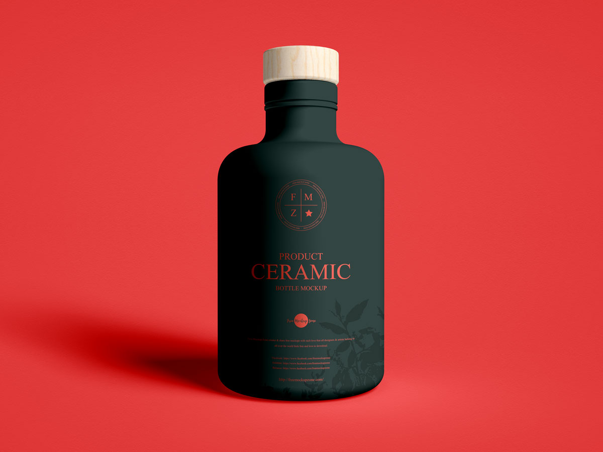 Free-Front-View-Brand-Ceramic-Bottle-Mockup-Design