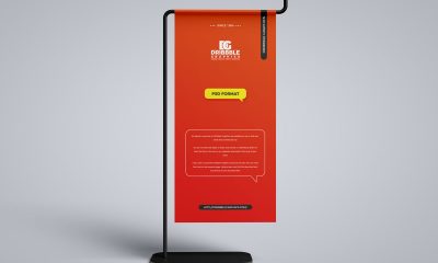 Free-Front-View-Table-Top-Banner-Mockup-Design