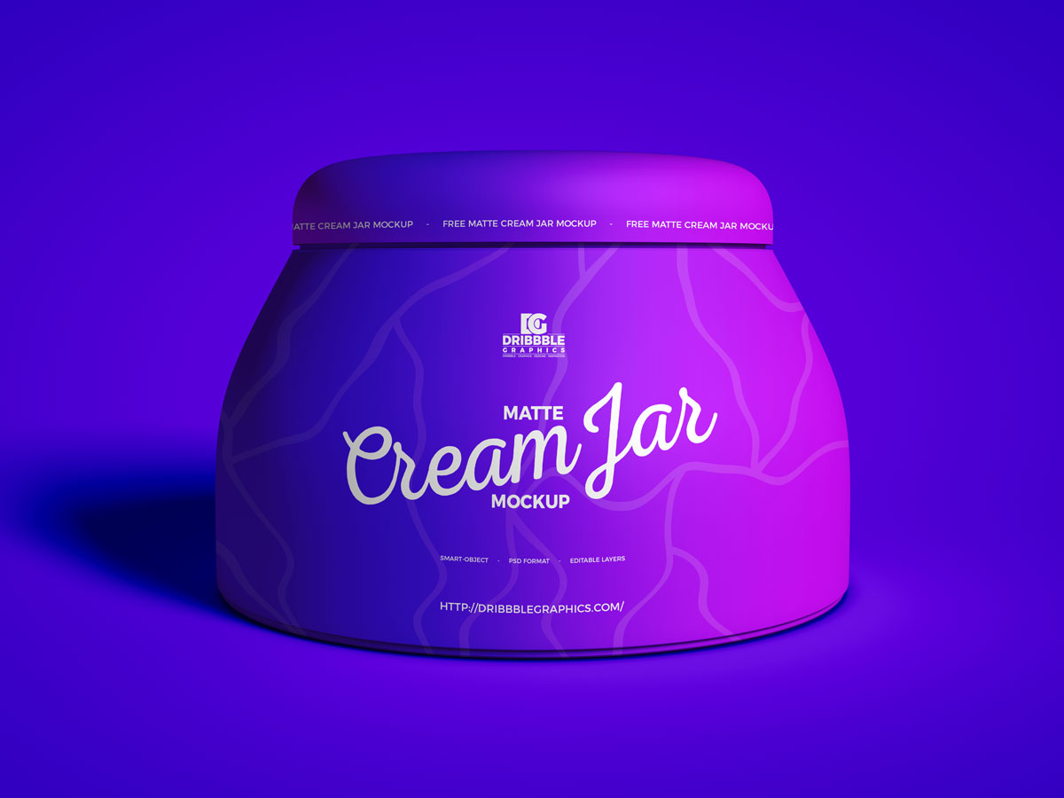Free-Front-View-Cosmetics-Cream-Jar-Mockup-Design