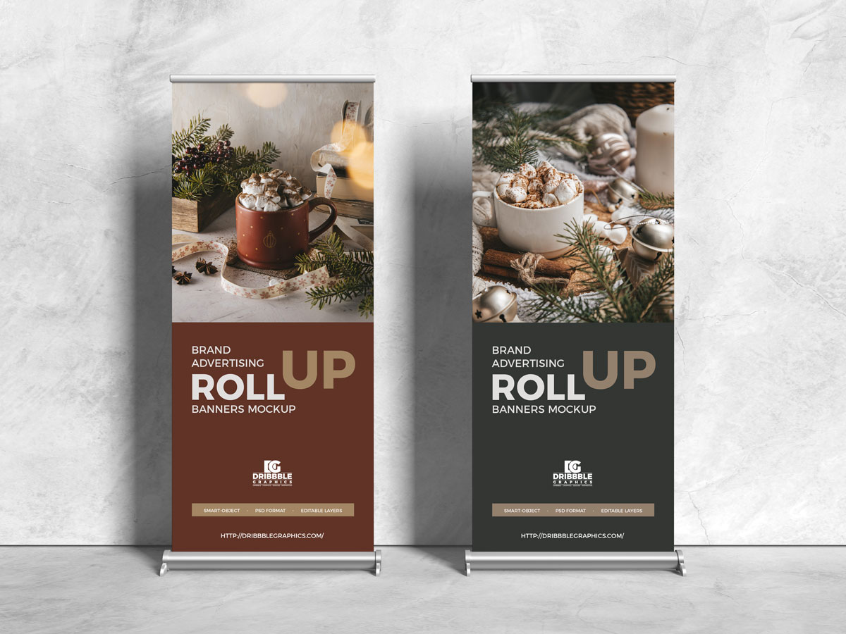 Free-Front-View-Roll-Up-Stands-Banner-Mockup-Design