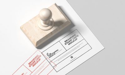 Free-Top-View-Stamp-Logo-Mockup-Design