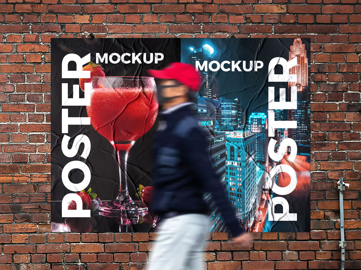 Free-Front-View-Urban-Poster-Mockup-Design