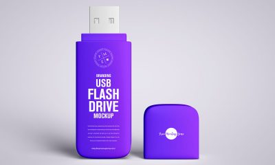 Free-Front-View-Flash-Drive-USB-Mockup-Design