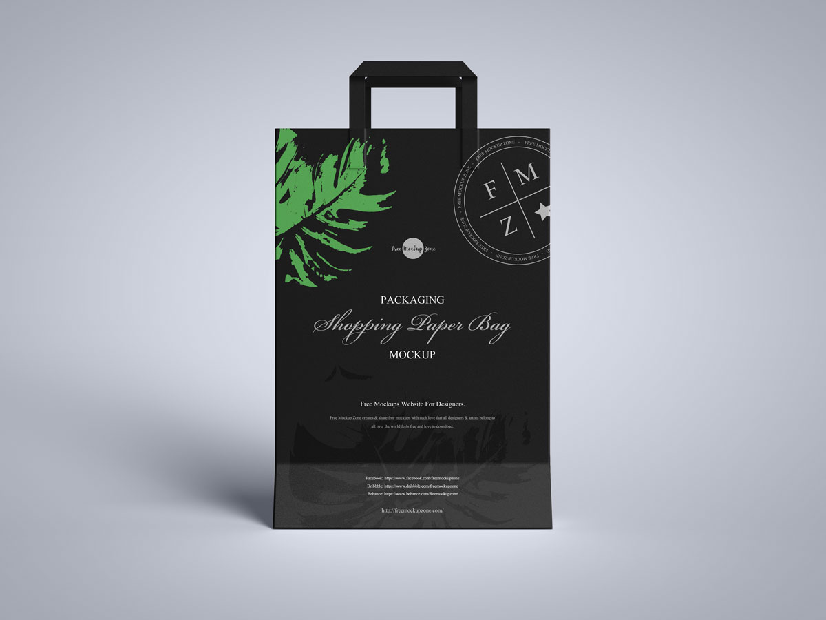 Free-Modern-Paper-Shopping-Bag-Mockup-Design