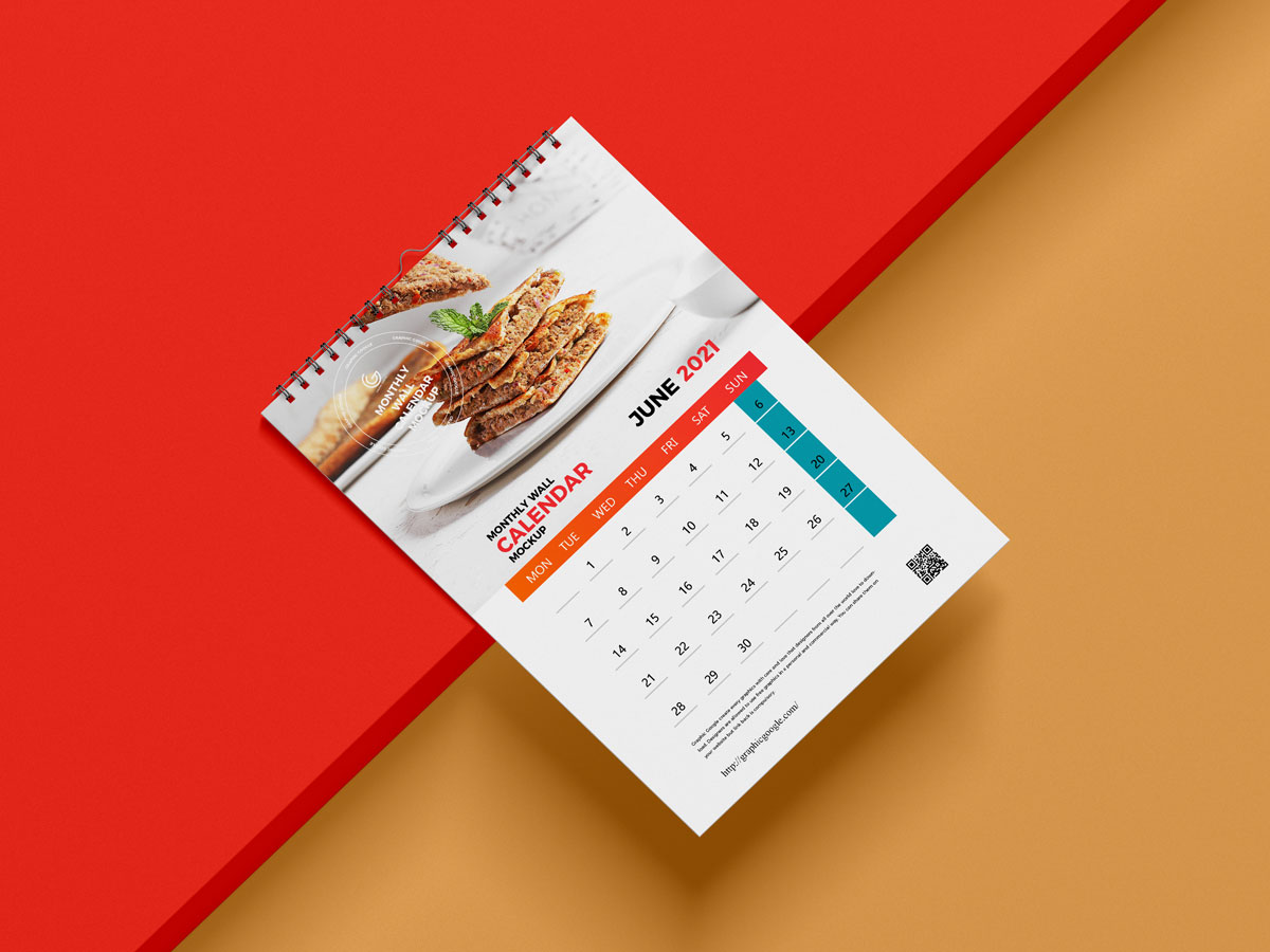Free Top View A3 Wall Calendar Mockup Design - Mockup Planet Free Top View A3 Wall Calendar Mockup Design - Mockup Planet