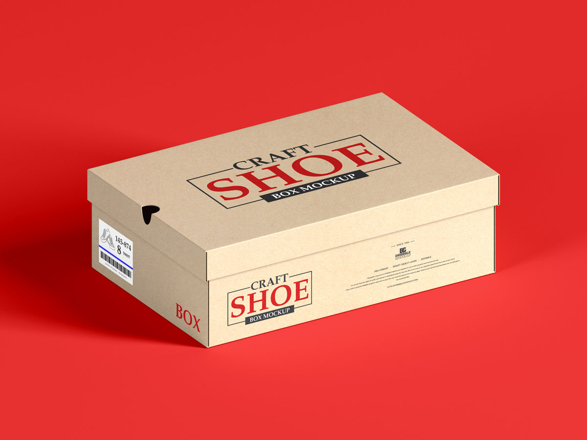 Free-Craft-Packaging-Shoe-Box-Mockup-Design
