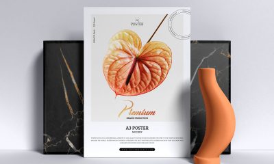 Free-Premium-Branding-Standing-A3-Poster-Mockup-Design