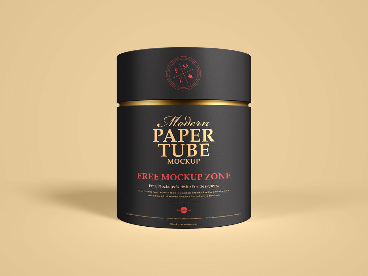 Free-Front-View-Brand-Paper-Tube-Mockup-Design