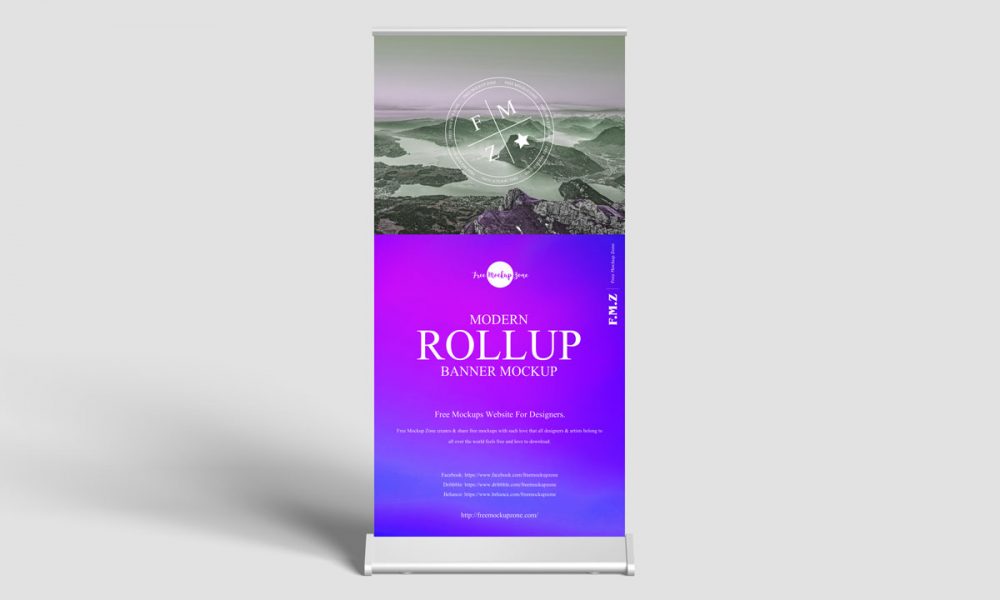 Free-Premium-Rollup-Banner-Mockup-Design