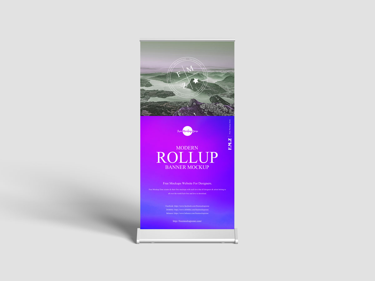 Free-Premium-Rollup-Banner-Mockup-Design