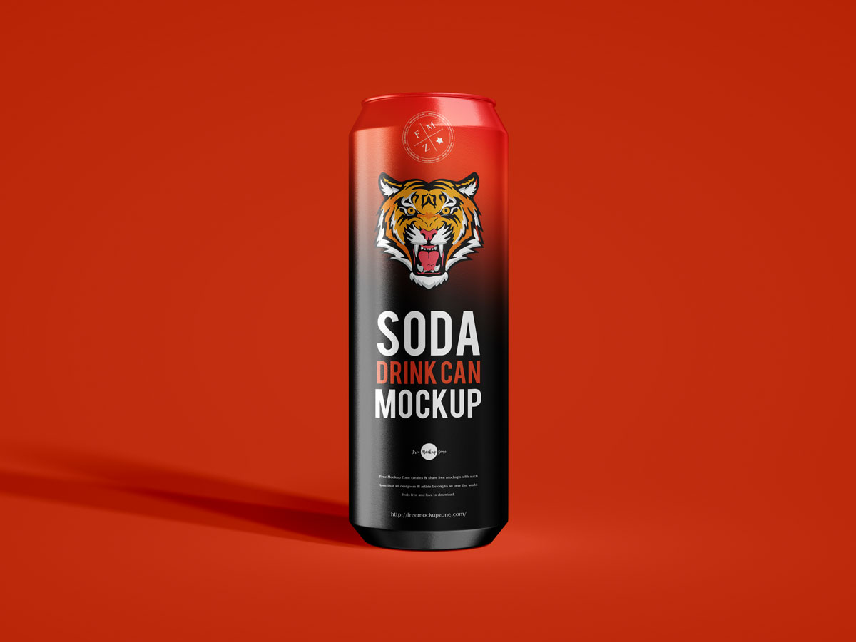 Free-Soda-Drink-Tin-Can-Packaging-Mockup-Design