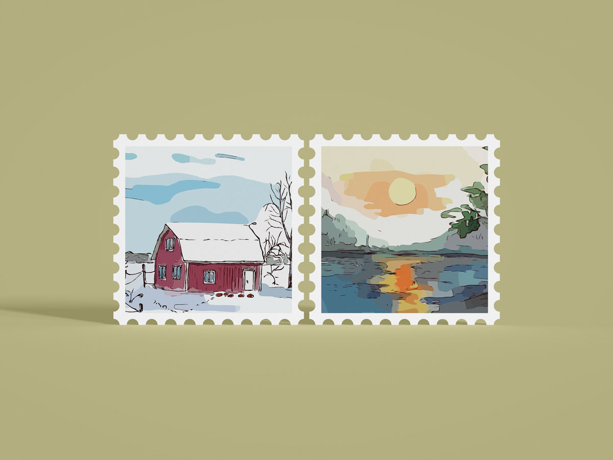Free-Stand-Up-Postage-Stamp-Mockup-Design