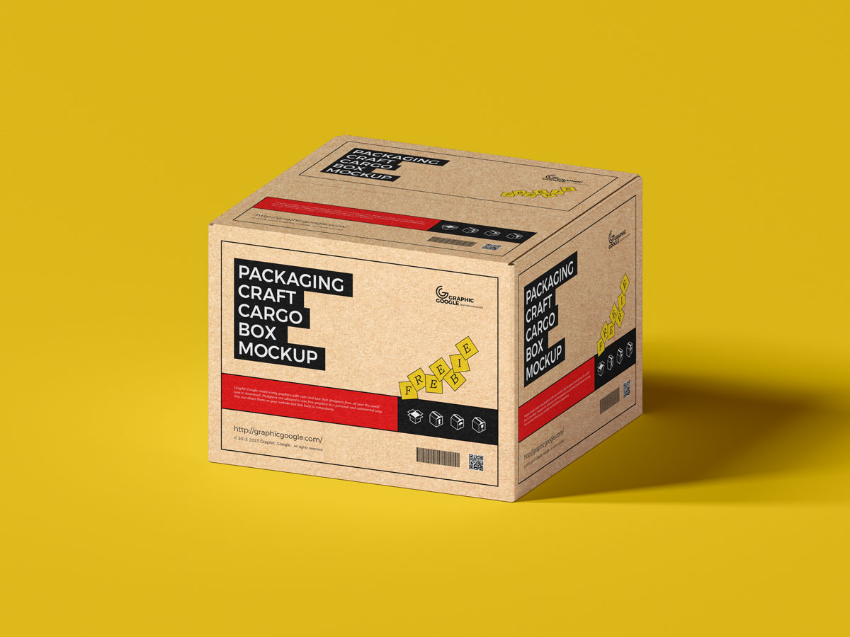 Free-Cargo-Craft-Box-Packaging-Mockup-Design