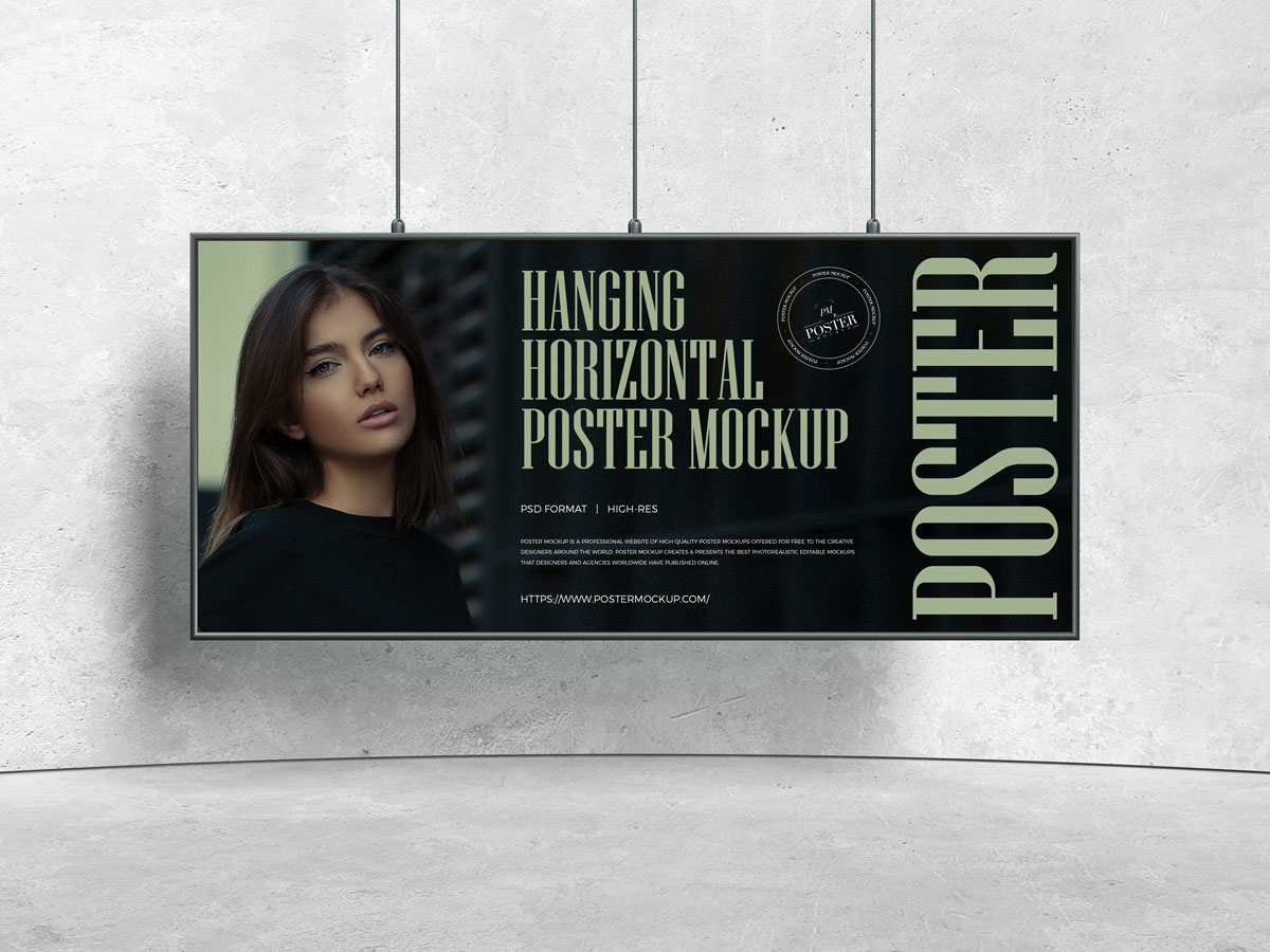 Free-Advertising-Horizontal-Poster-Mockup-Design