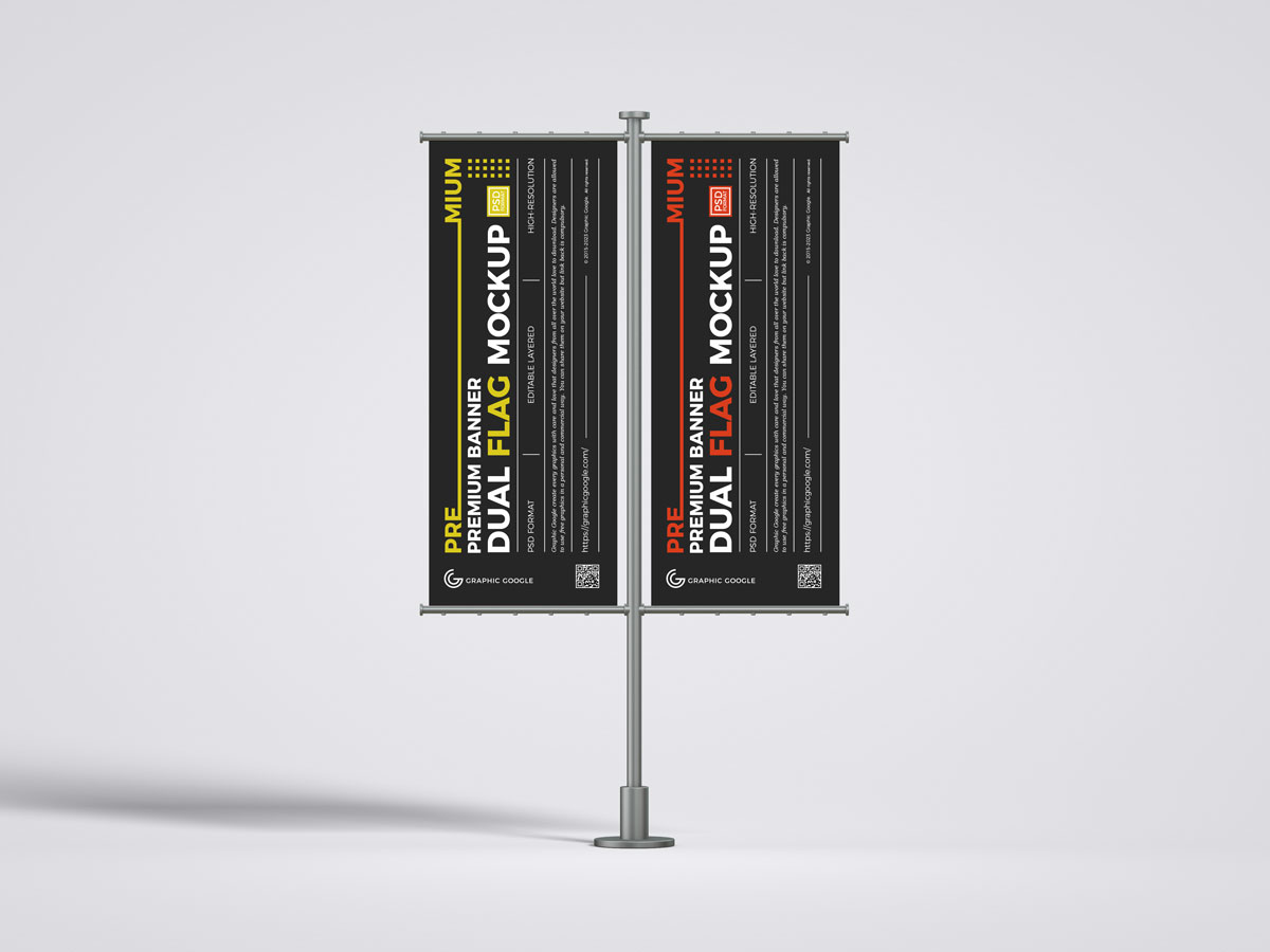 Free-Advertising-Dual-Flag-Banner-Mockup-Design