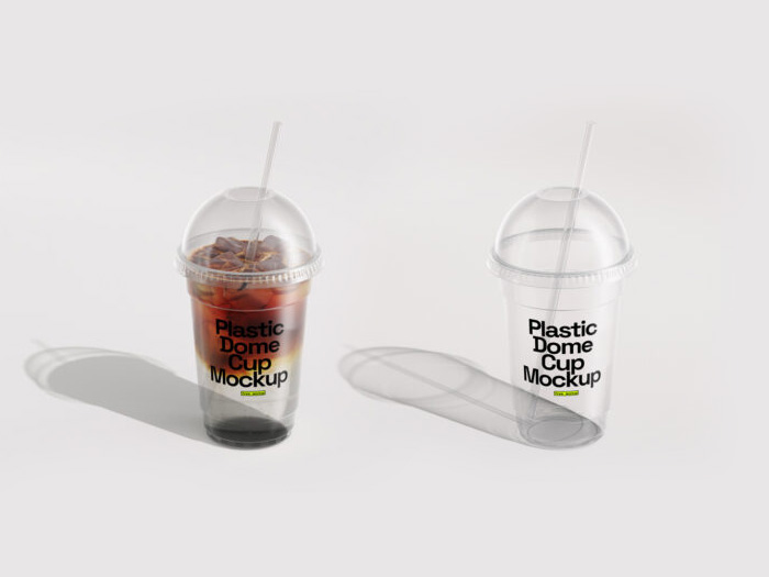 Free-Plastic-Dome-Cup-Mockup-Design