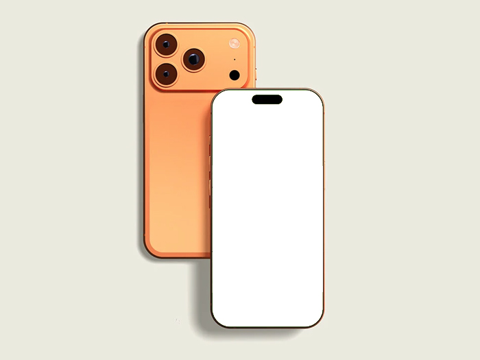 Free-iPhone-17-Pro-Front-Back-Mockup-Design