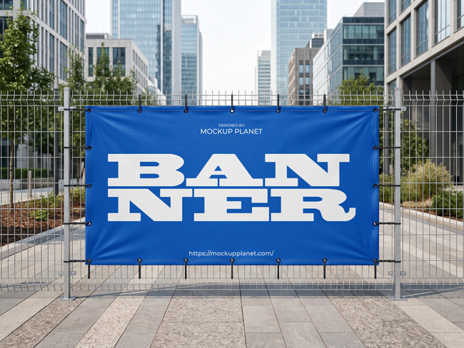Free-Photorealistic-Fabric-Fence-Banner-Mockup-Design