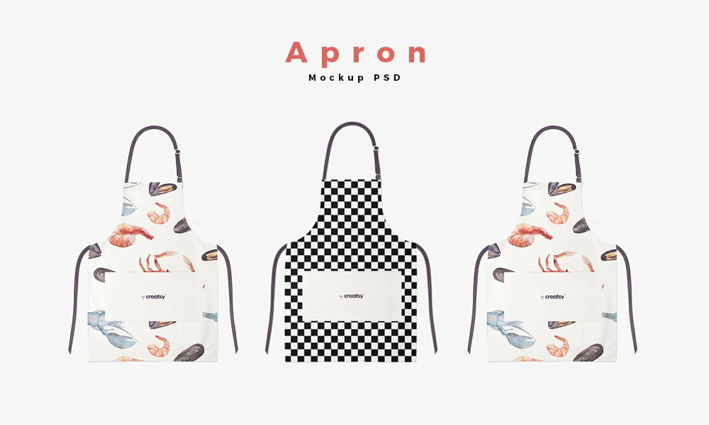 Download Free Apron Mockup PSD Template